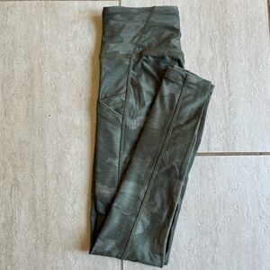 Prana Electa Leggings XS – Sage Green Camo Yoga Pant Activewear